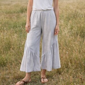 Oh My Gauze Pants Size 1 Small Medium Wide Leg Lavender Flowy Boho Full Length